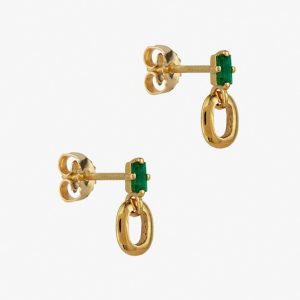 Emerald Gem Earrings